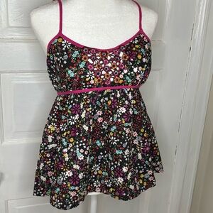 Floral Women's Babydoll Tank Top